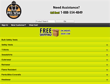 Tablet Screenshot of hi-vizsafetywear.com